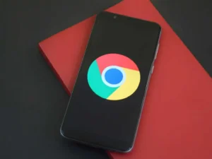 Un movil en la pagina de google
